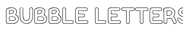 Bubble Letters font preview